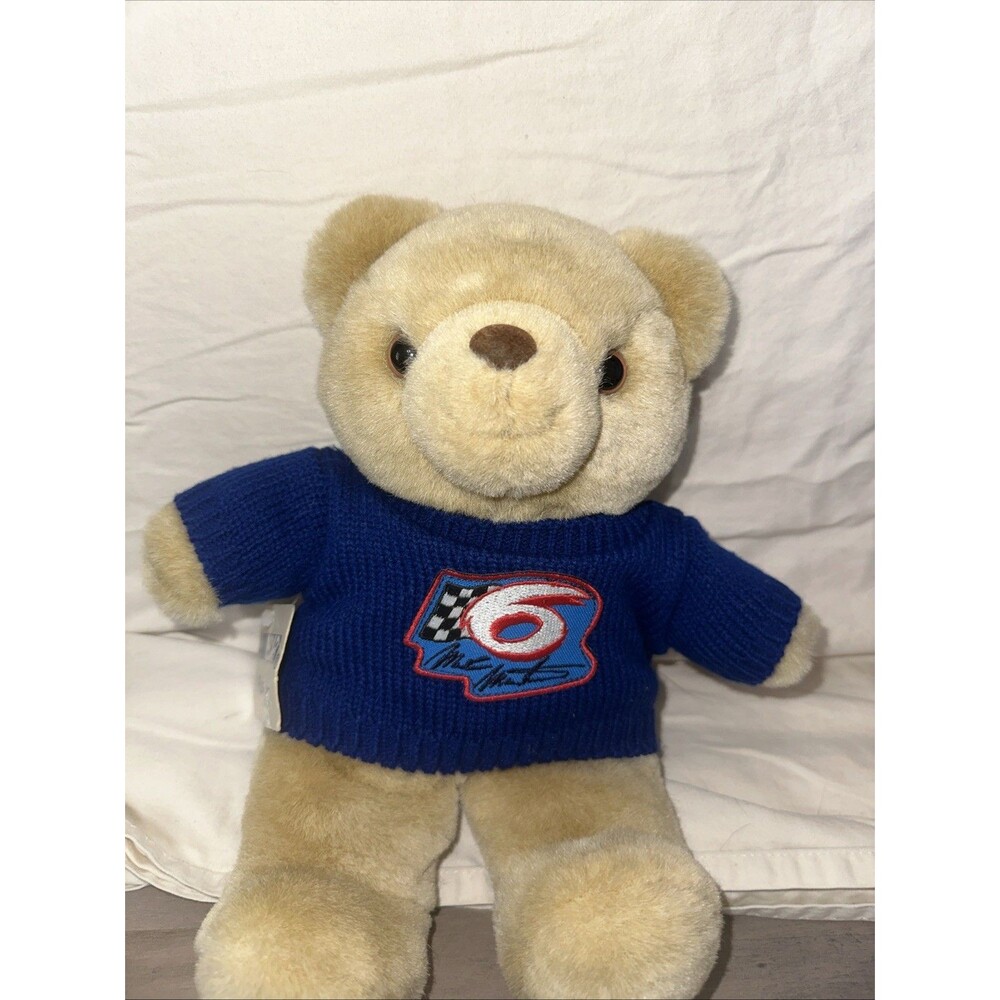 Nascar Mark Martin plush Teddy bear #6 sweater with tags